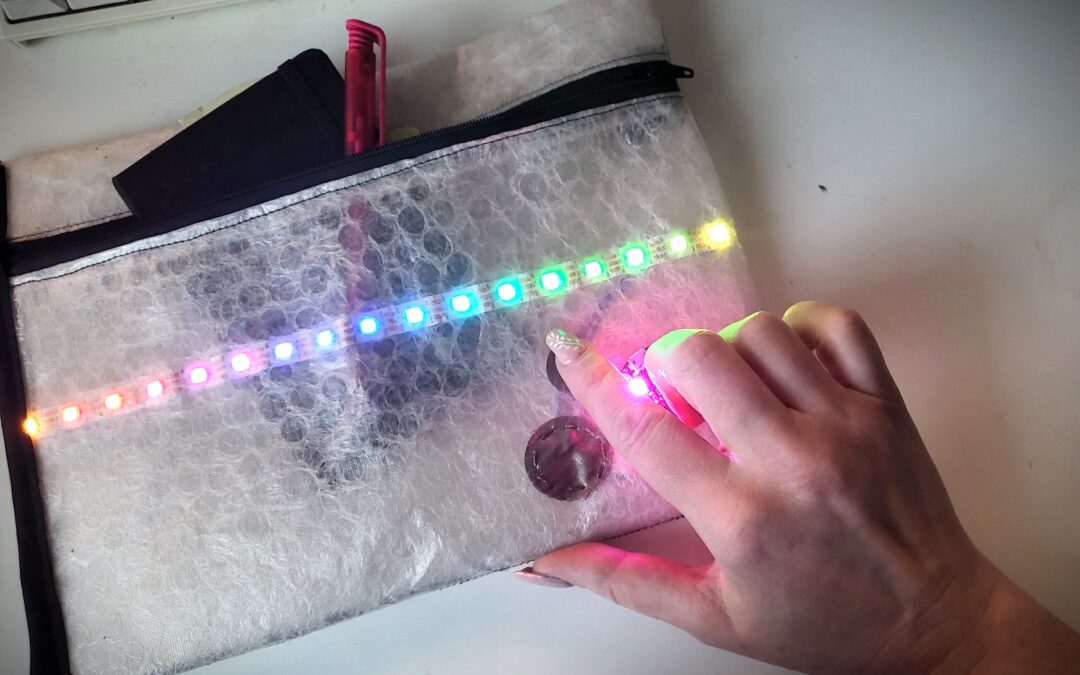 conductive fabric touch button